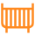 Image result for baby crib icon orange